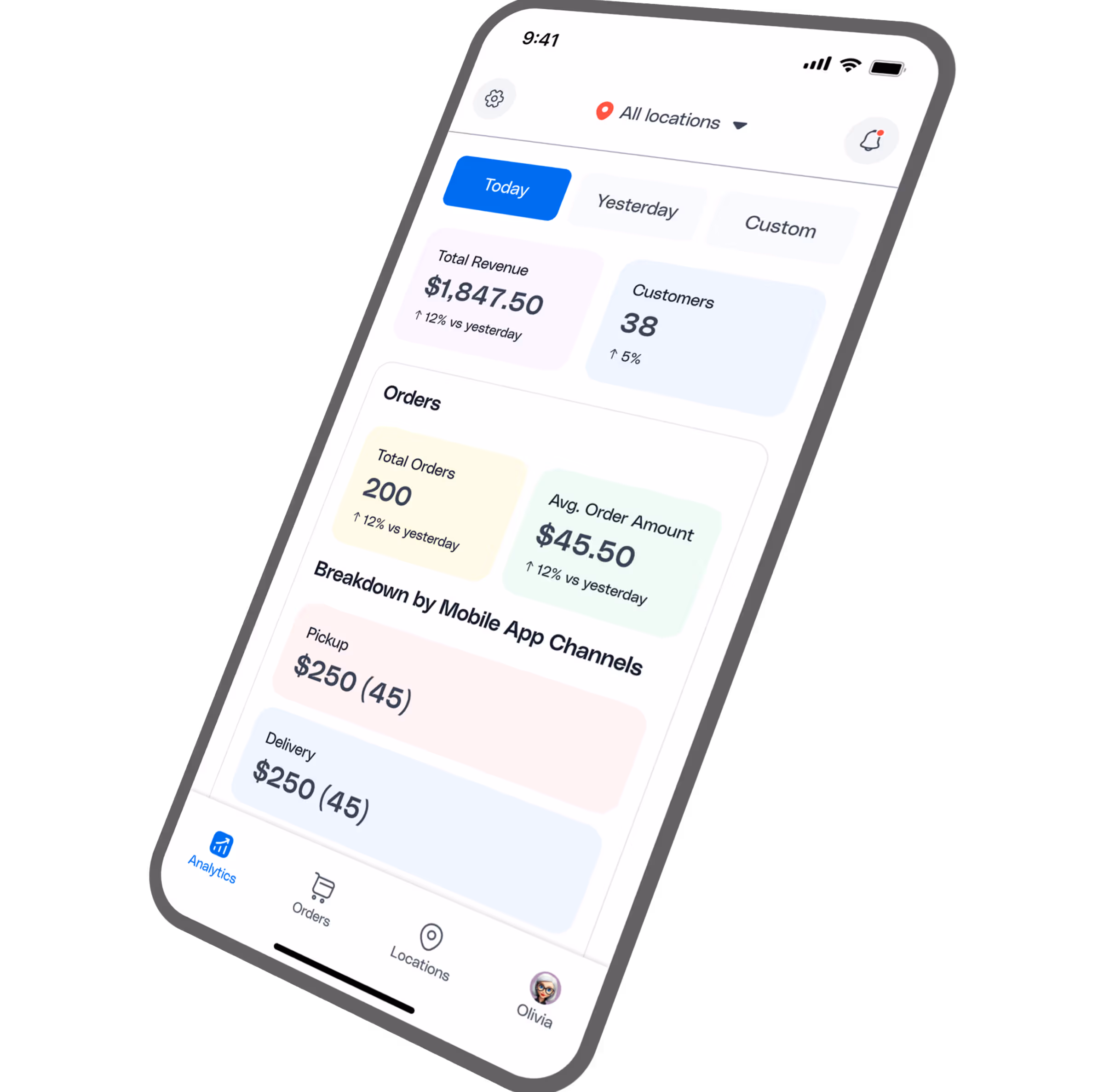 Per Diem merchant dashboard mobile app