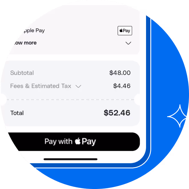 One-tap fast checkout