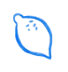blue lemon illustration